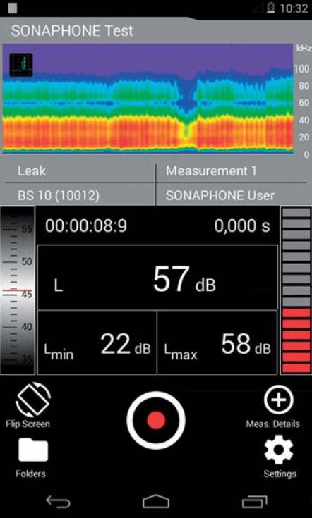 Sonaphone Leak Detection Display